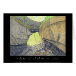 Medley Arch Natural Bridge - Appalachian Art Kaart