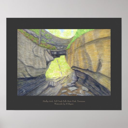 Medley Arch Natural Bridge Art afdrukken Poster (Voorkant)