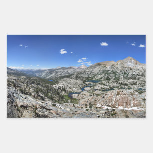Medley Lake Basin Panorama uit de High - Sierra Rechthoekige Sticker