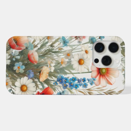 Medley van bloemen 🌷 iPhone hoesje (Achterkant horizontaal)