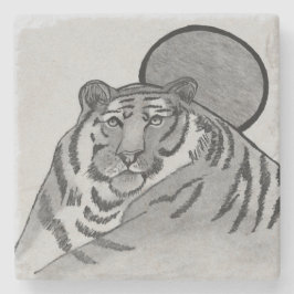 Medlin Wildlife "Tiger" -serie Stenen Onderzetter