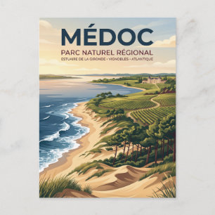 Médoc Regionaal Natuurpark Frankrijk Briefkaart