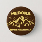 Medora, Noord-Dakota Ronde Button 5,7 Cm (Voorkant)