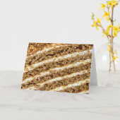 Medovik Cake Abstract Kaart (Gele Bloem)