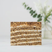Medovik Honey Cake Abstract Briefkaart (Staand voorkant)