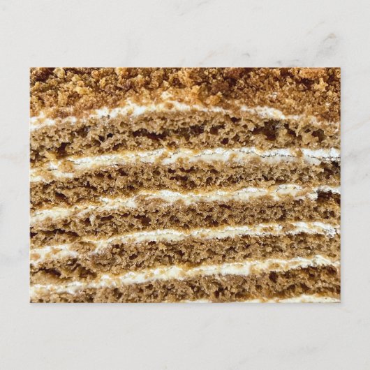Medovik Honey Cake Abstract Briefkaart (Voorkant)