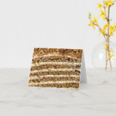 Medovik Honey Cake Abstract Kaart (Gele Bloem)