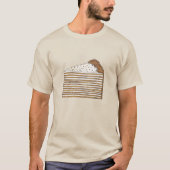 Medovik Honey Cake Slice Russisch Oekraïens Desser T-shirt (Voorkant)