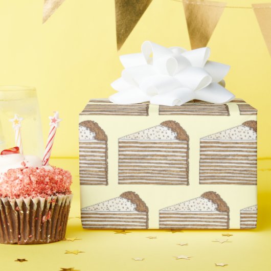 Medovik Medivnyk Russisch Oekraïens honingcake voe Cadeaupapier (Verjaardagsfeest)