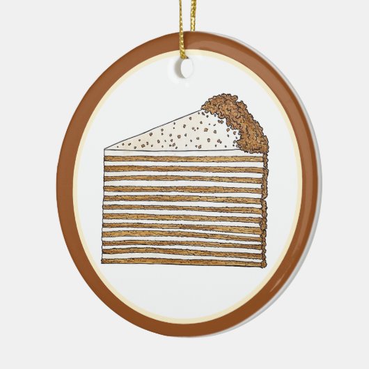 Medovik Medivnyk Russisch Oekraïens honingcake voe Keramisch Ornament (Links)