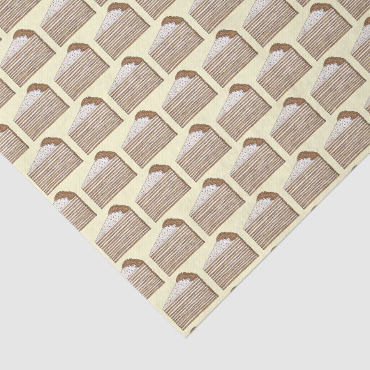 Medovik Medivnyk Russisch Oekraïens honingcake voe Tissuepapier (Detail)