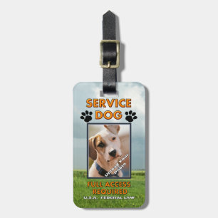 Medowland Service Dog Photo ID Bagagelabel
