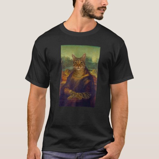 Medue Lisa Funny Cat Cat T Cat T-shirt (Voorkant)
