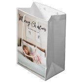 Meduim Cute-foto kerstcadeautjes Medium Cadeauzakje (Voorkant Gekanteld)