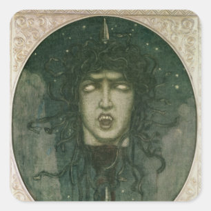 Medusa 1919 vierkante sticker