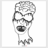 Medusa 1MMHeads Diecut 2025 Horror Boek Awaynowe Sticker (Vel)