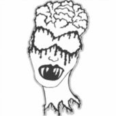 Medusa 1MMHeads Diecut 2025 Horror Boek Awaynowe Sticker (Voorkant)