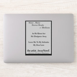 Medusa 1MMHeads Phrases 2025 Horror Boek Sticker
