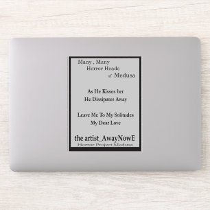Medusa 1MMHeads Phrases 2025 Horror Boek Sticker