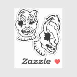 Medusa 2MMHeads DoubleHeaded 2025 Horror Boek Sticker