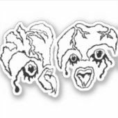 Medusa 3MMHeads DoubleHeaded 2025 Horror Awaynowe Sticker (Voorkant)