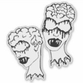Medusa 6MMHeads DoubleHeaded 2025 Horror Awaynowe Sticker (Voorkant)