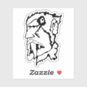 Medusa 7MMHeads Diecut 2025 Horror Demon Awaynowe Sticker (Vel)