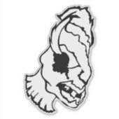 Medusa 8MMHeads Diecut 2025 Horror Book Awaynowe Sticker (Voorkant)