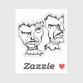 Medusa 8MMHeads DoubleHeaded 2025 Horror Awaynowe Sticker