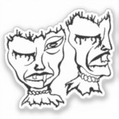 Medusa 8MMHeads DoubleHeaded 2025 Horror Awaynowe Sticker (Voorkant)