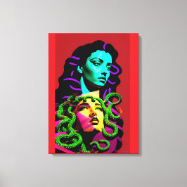 Medusa afgeleid canvas afdruk
