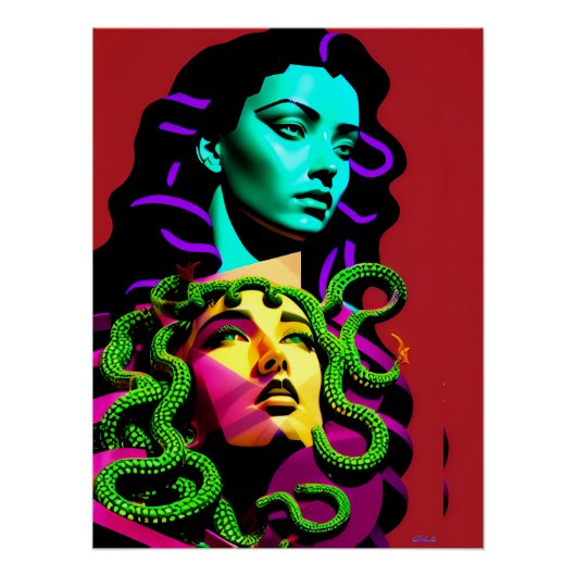 Medusa afgeleid perfect poster (Voorkant)