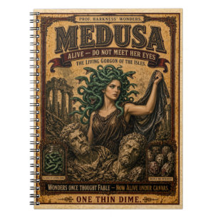 Medusa, Antiek Circusmonster Notitieboek