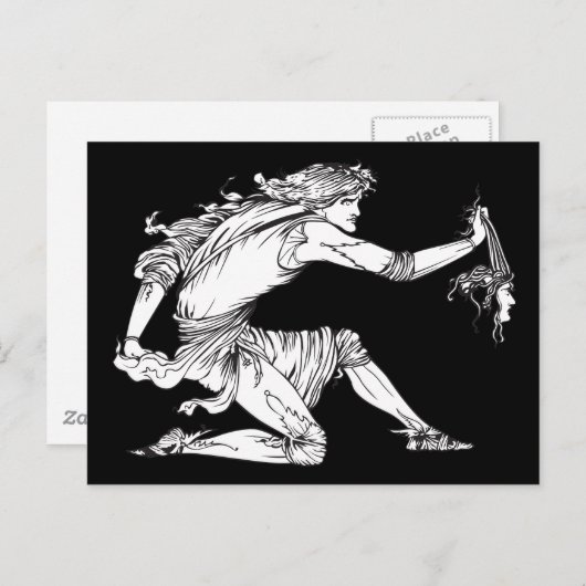 Medusa Aubrey Beardsley Briefkaart (Voorkant / Achterkant)