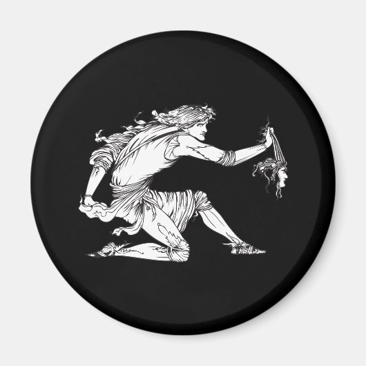 Medusa Aubrey Beardsley Magneet (Voorkant)