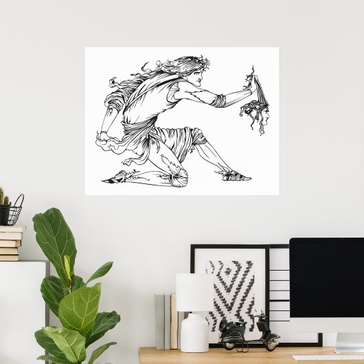 Medusa Aubrey Beardsley Poster (Thuiskantoor)