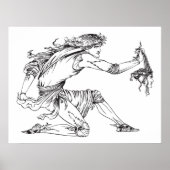 Medusa Aubrey Beardsley Poster (Voorkant)