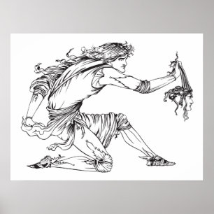 Medusa Aubrey Beardsley Poster