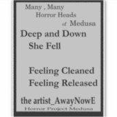 Medusa awaynowe Horror Book 11MMHeads Phrases 2025 Sticker (Voorkant)