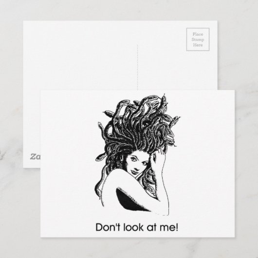 Medusa beschermd briefkaart (Voorkant / Achterkant)