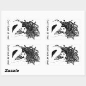 Medusa beschermd rechthoekige sticker (Vel)