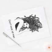 Medusa beschermd rechthoekige sticker (Envelop)