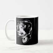 Medusa Blackwork Tattoo Flash Koffiemok (Links)