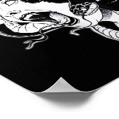 Medusa Blackwork Tattoo Flash Poster (Hoek)