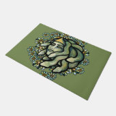 Medusa bloemstuk Gorgon vrouw Deurmat (Schuin)