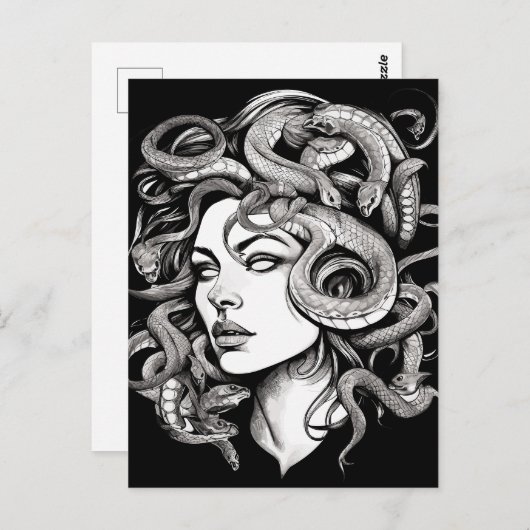 Medusa Briefkaart (Voorkant / Achterkant)
