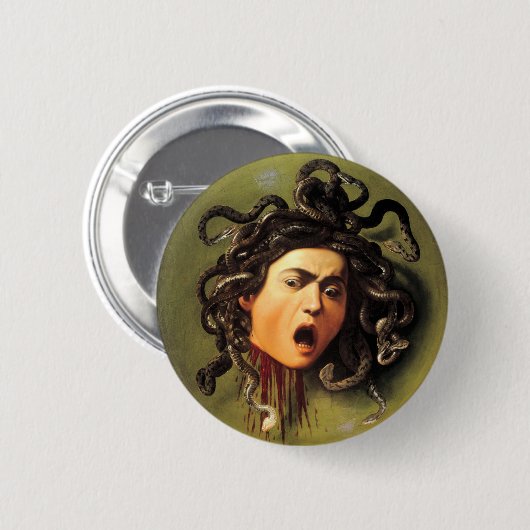 Medusa, Caravaggio Ronde Button 5,7 Cm (Voorkant /achterkant)