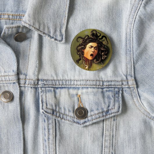 Medusa, Caravaggio Ronde Button 5,7 Cm (In situ)