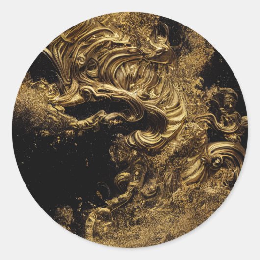 Medusa Classic Round Sticker (Voorkant)