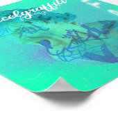 Medusa - Cyaan esthetisch Poster door xcelgraffiti (Hoek)